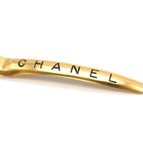 chanel gold barrette|Chanel Hair Barrette .